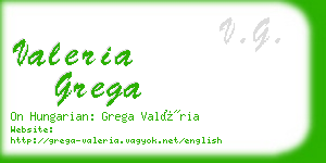 valeria grega business card